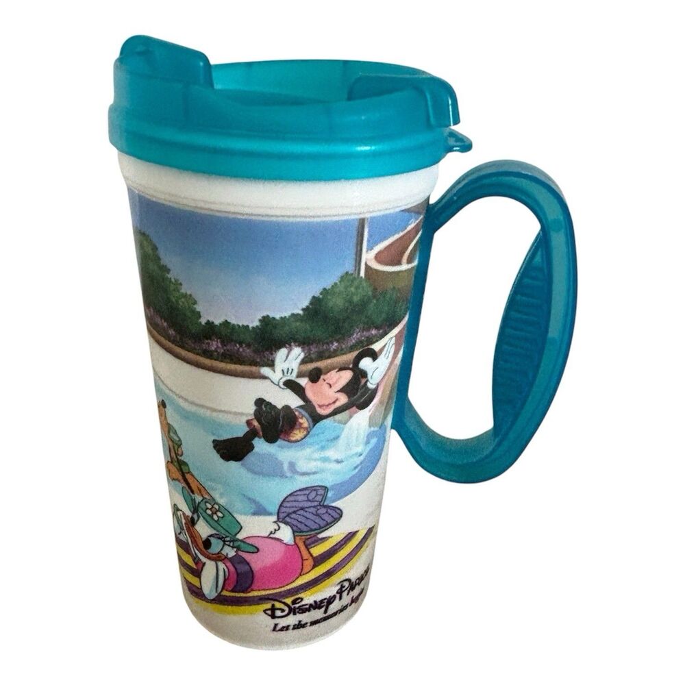 Disney Parks Whirley Refillable Travel Mug Mickey Minnie Mouse Resort Drink Cup